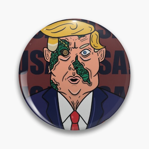 Item preview, Lizard Person Donald Trump - DIGITAL ART SATIRE designed and sold by R0bArt.