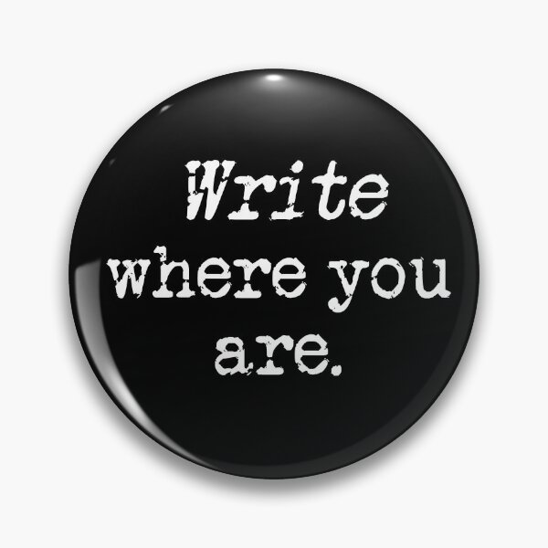 Item preview, Write Where You Are. White Type designed and sold by TeaRoseWriter.