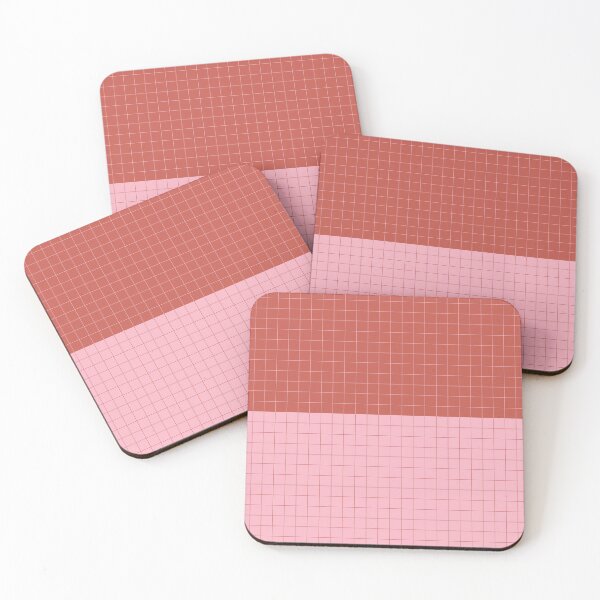 Item preview, simple mix red pink lines lines boho grid designed and sold by Maria Caballer.