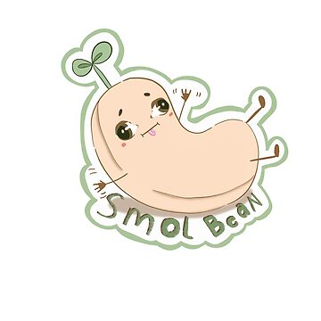 Kawaii Small Smol Tumblr Bean | Sticker