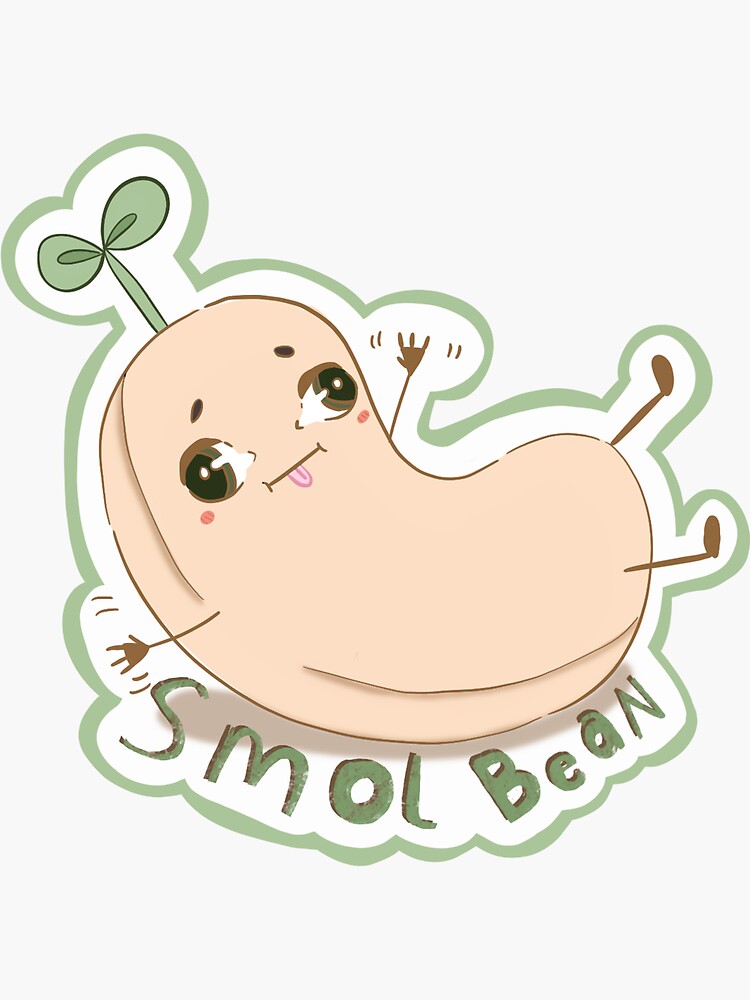 Kawaii Small Smol Tumblr Bean | Sticker