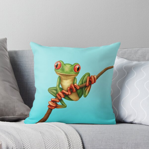 Item preview, Cute Green Tree Frog on a Branch designed and sold by JeffBartels.