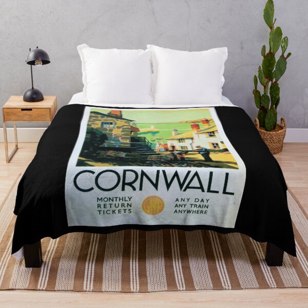 Item preview, Railway Poster Cornwall designed and sold by stickart-marek.