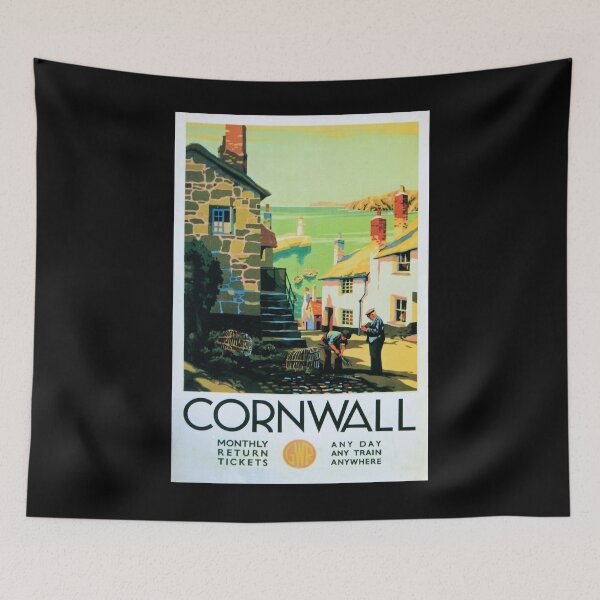 Item preview, cartel ferroviario Cornwall designed and sold by stickart-marek.