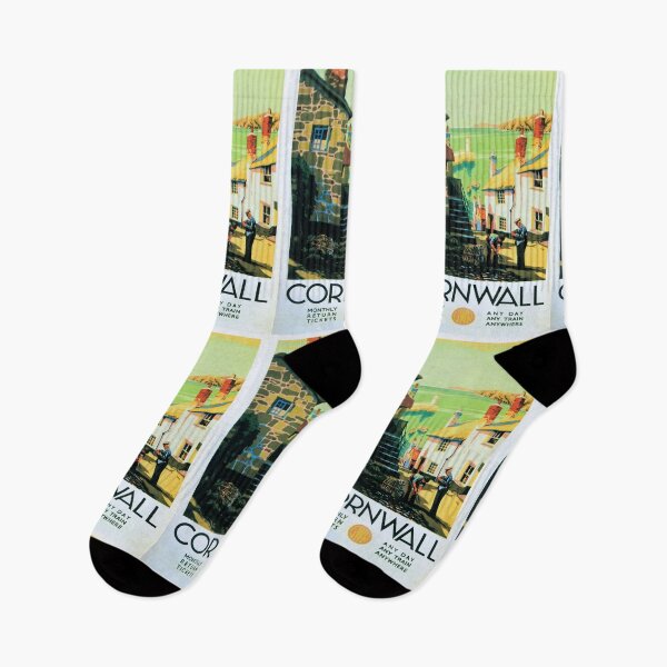 Item preview, Railway Poster Cornwall designed and sold by stickart-marek.