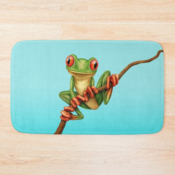 Item preview, Cute Green Tree Frog on a Branch designed and sold by JeffBartels.
