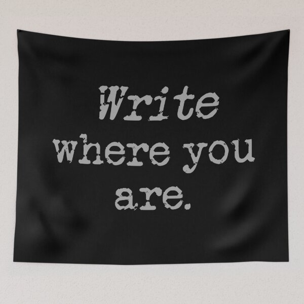 Item preview, Write Where You Are. Gray Type designed and sold by TeaRoseWriter.