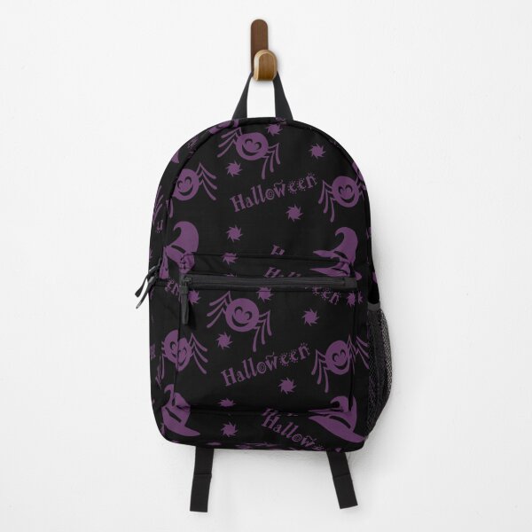 Item preview, Halloween design with witch's hat and spider in purple designed and sold by DoodleBugDigits.