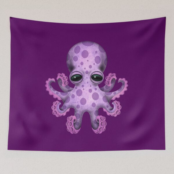 Item preview, Cute Purple Baby Octopus designed and sold by JeffBartels.