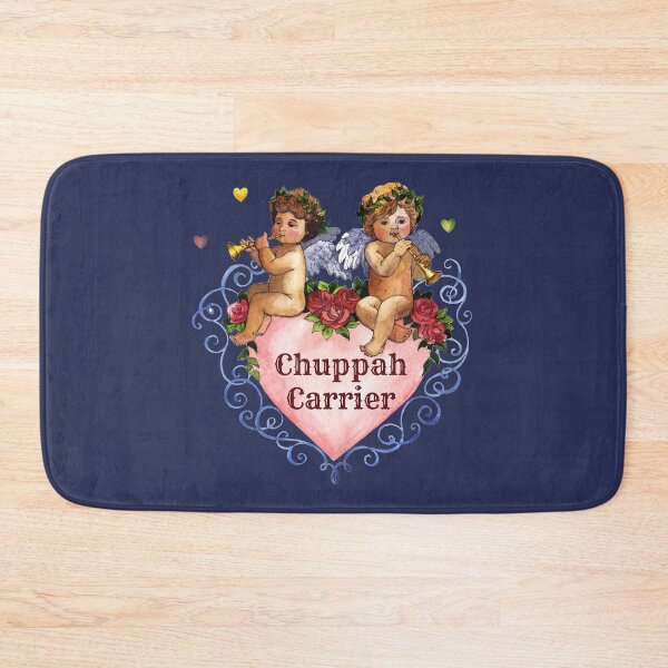 Item preview, Wedding party gift chuppah carrier angels cherubs heart blue designed and sold by GrammarDance.