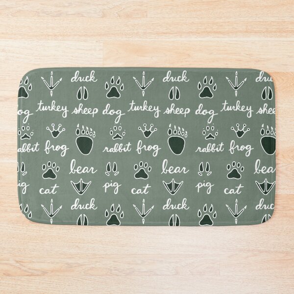 Item preview, Animal Tracks || Lettering || Nature Pattern designed and sold by Hilary Leslie.