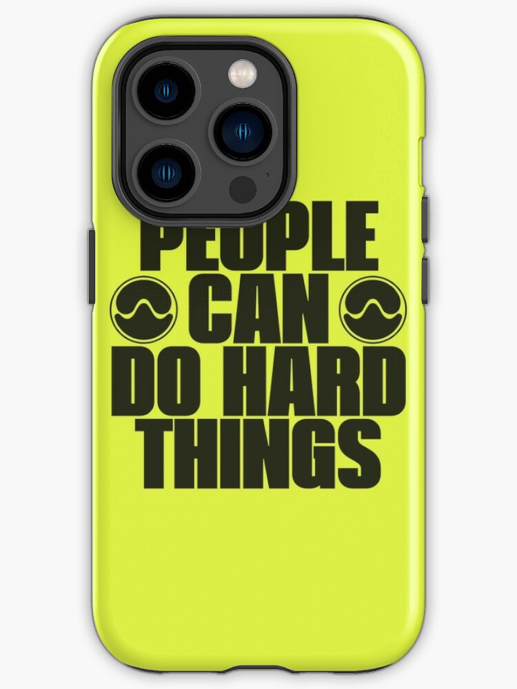 People Can Do Hard Things Lime Green Lady Gaga Chromatica iPhone Case