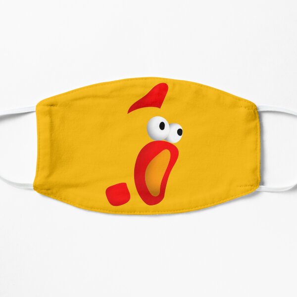 Funny Chicken Face Masks Redbubble - chicken mask roblox