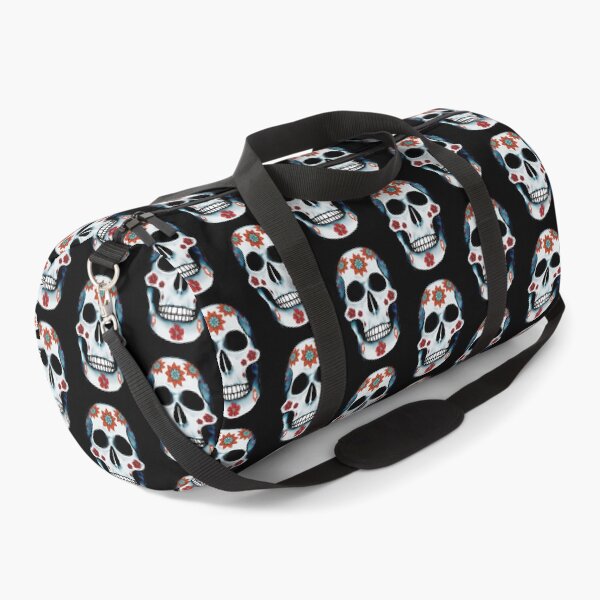 Item preview, Blue Skull with red flowers by Justin Cobb  designed and sold by Justin Cobb.