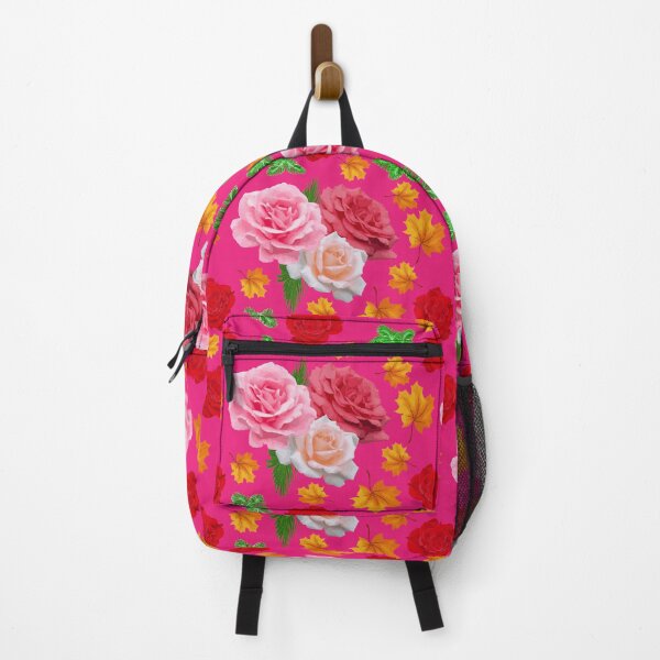 Item preview, Rose bushes with Pink background designed and sold by SueSakpal.