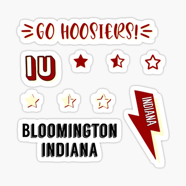 indiana university sticker sheet Sticker