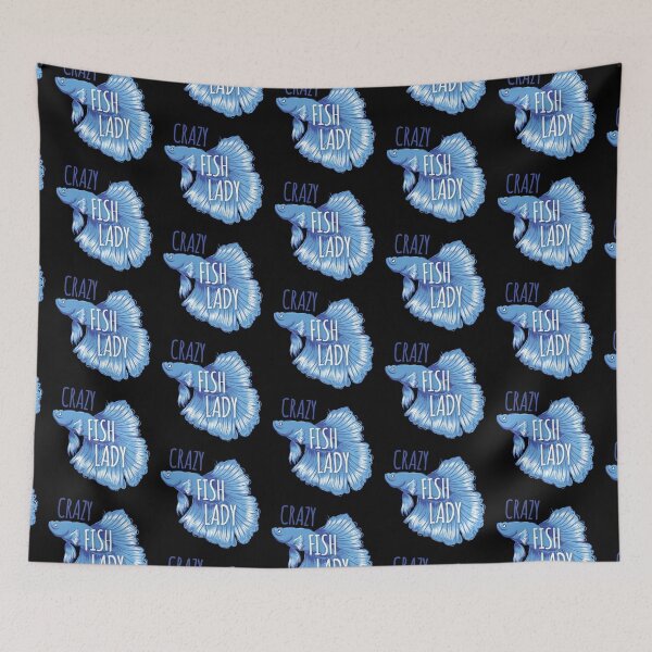 Item preview, Crazy fish Lady (fighting fish) designed and sold by jazzydevil.