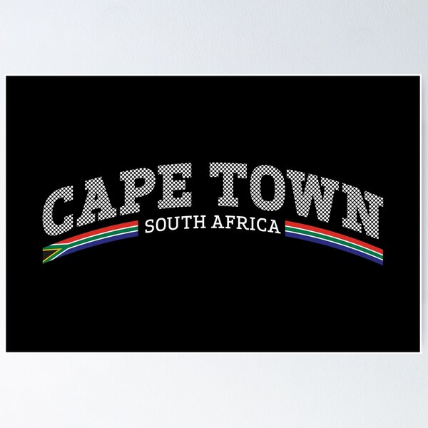 Item preview, Cape Town South Africa White Dot Text Pattern designed and sold by ElPato.
