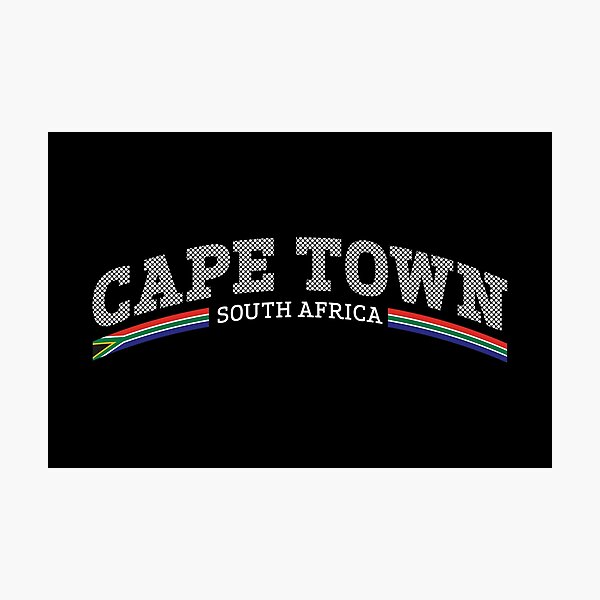 Item preview, Cape Town South Africa White Dot Text Pattern designed and sold by ElPato.