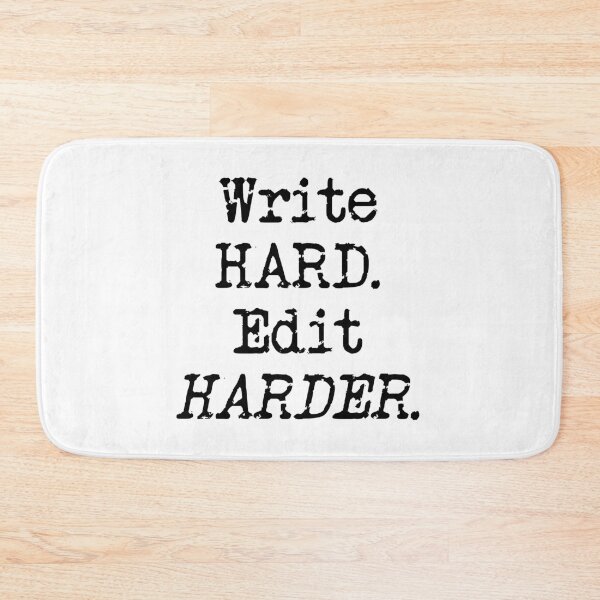 Item preview, Write Hard. Edit Harder Black Type designed and sold by TeaRoseWriter.