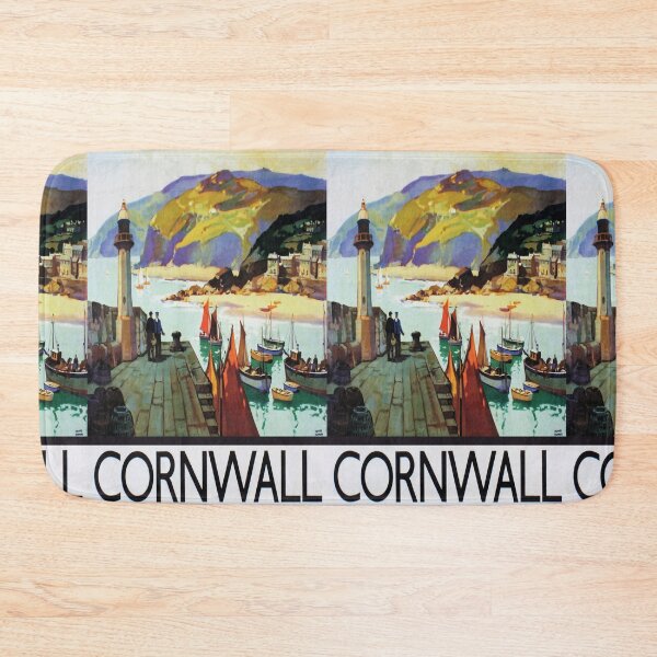 Item preview, Railway Poster Cornwall designed and sold by stickart-marek.