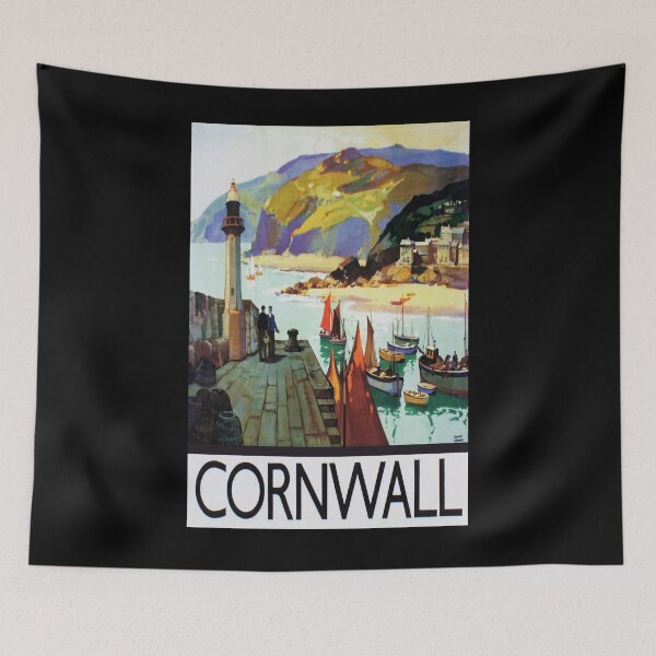 Item preview, cartel ferroviario Cornwall designed and sold by stickart-marek.