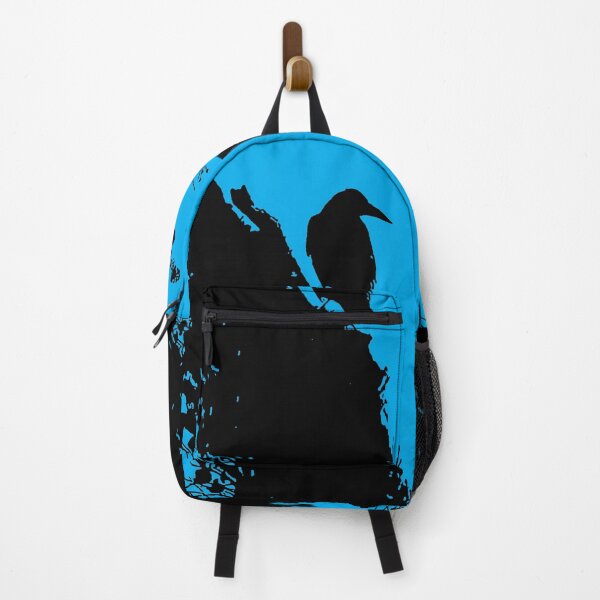 Item preview, Crow in Tree Silhouette - Black and Blue designed and sold by QuarterMoon.