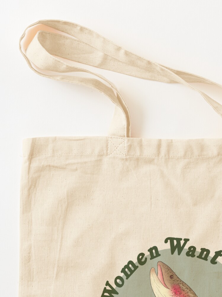 Thumbnail 3 von 5, Stofftasche, Frauen wollen mich, Fische fürchten mich designt und verkauft von InkAndSwords.
