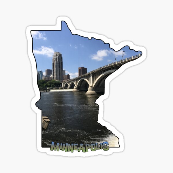 Item preview, Minnesota State Outline (Minneapolis) designed and sold by gorff.