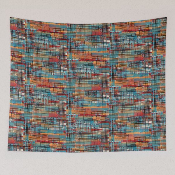 Item preview, Patchwork abstract pattern.  designed and sold by north10creation.