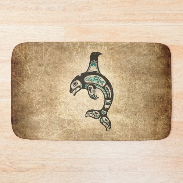Item preview, Teal Blue and Black Haida Spirit Killer Whale designed and sold by JeffBartels.