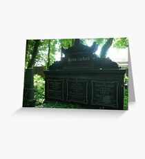 cimitero ebraico a Berlino Greeting Card