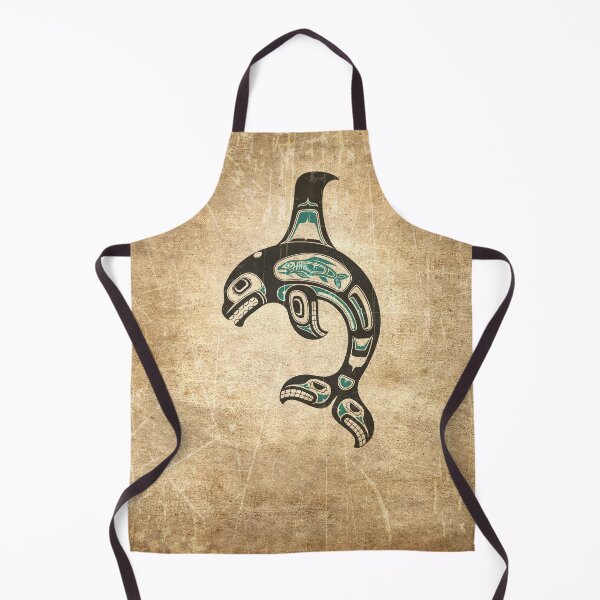 Item preview, Teal Blue and Black Haida Spirit Killer Whale designed and sold by JeffBartels.