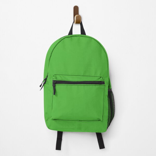 plain green backpack