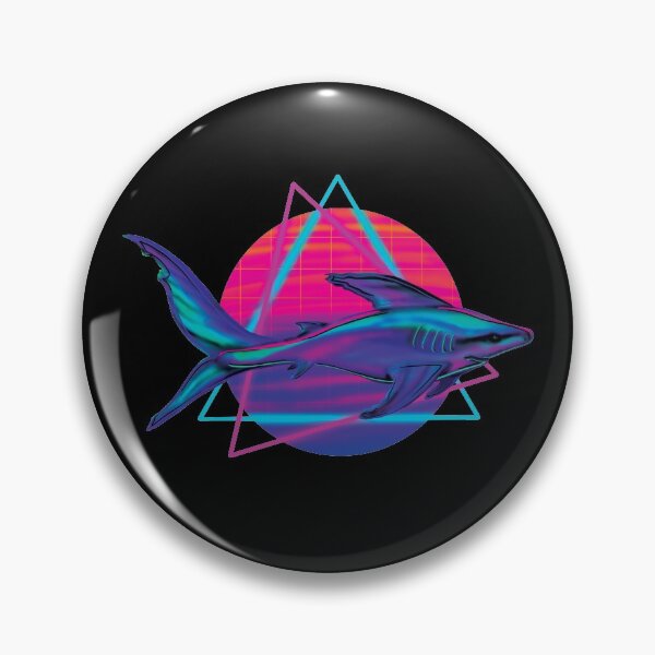 Item preview, Original Synth Shark Retrowave designed and sold by bslatecreations.