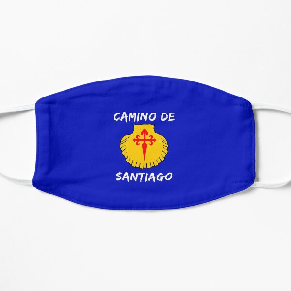 Buen Camino de Santiago. Compostela Peregrino Flat Mask