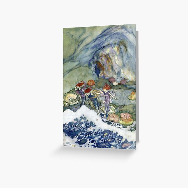 Artikel-Vorschau von Meerjungfrauenhöhle - Der Sturm - Edmund Dulac, designt und verkauft von forgottenbeauty.