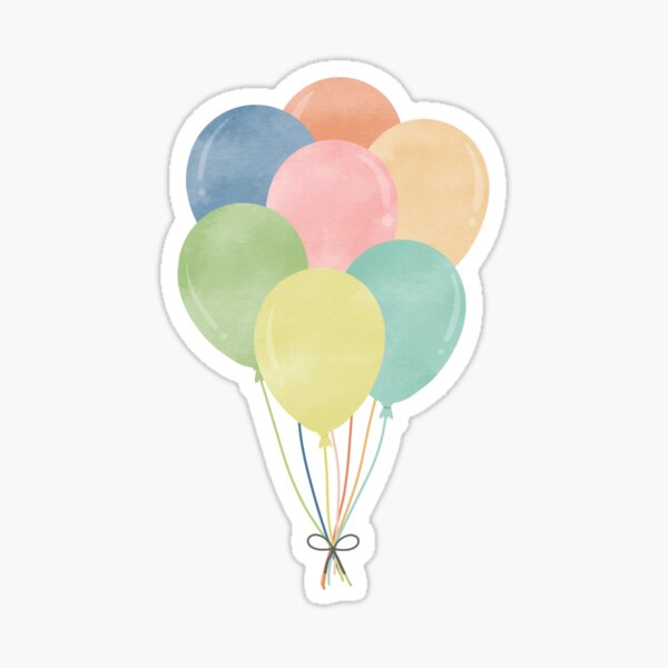 Stickers Fille Ballons