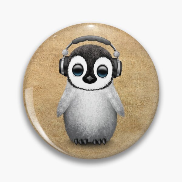 Item preview, Cute Baby Penguin Dj Wearing Headphones designed and sold by JeffBartels.