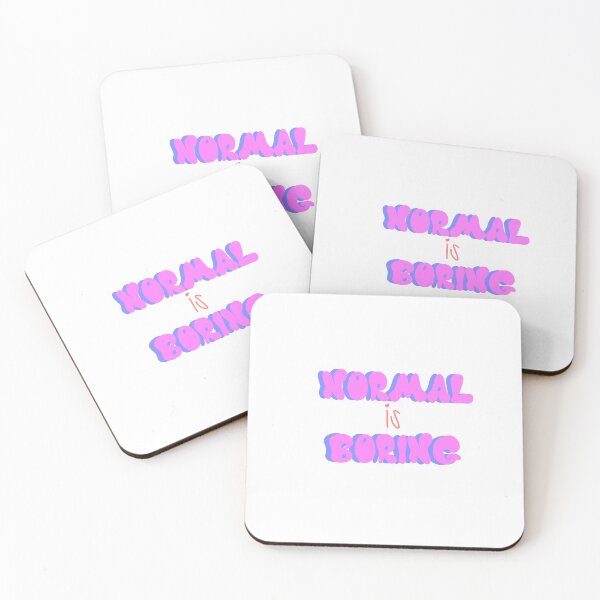 Item preview, "Normal is Boring" Sticker designed and sold by thestickerboard.