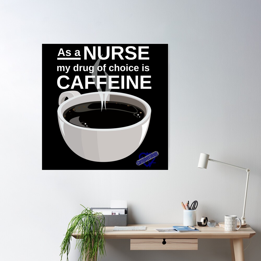 Nurse Cap Design Pattern 3 Poster for Sale by Caregiverology