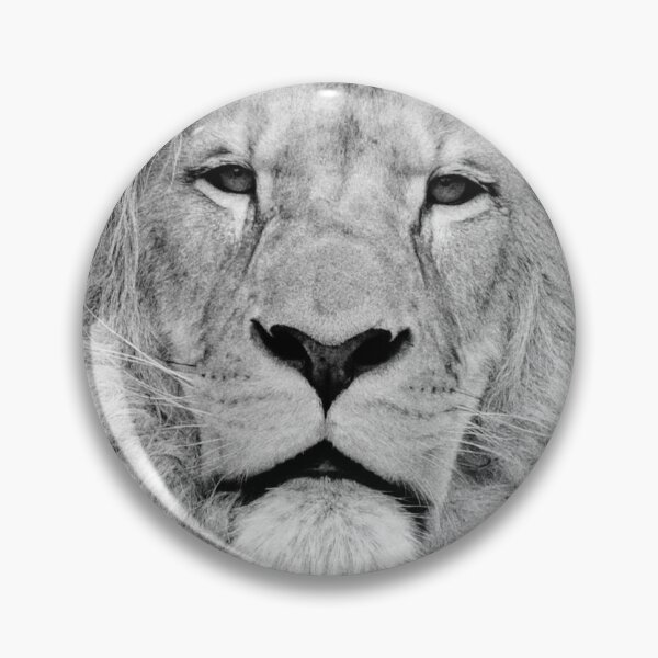 Item preview, Lion Face Black and White designed and sold by RSPC.