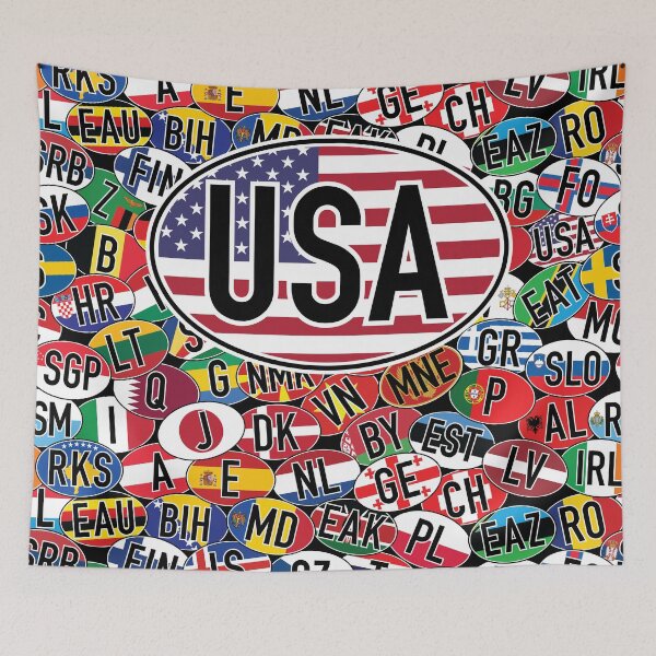 Item preview, United States of America Vehicle Code Mosaic designed and sold by travelwitheric.