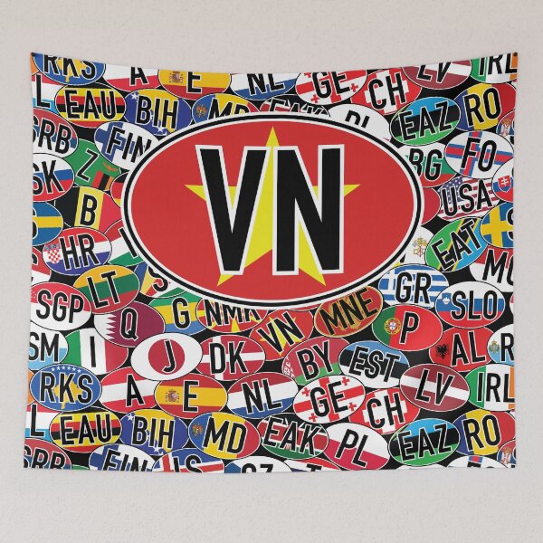 Item preview, Vietnam Vehicle Code Mosaic designed and sold by travelwitheric.
