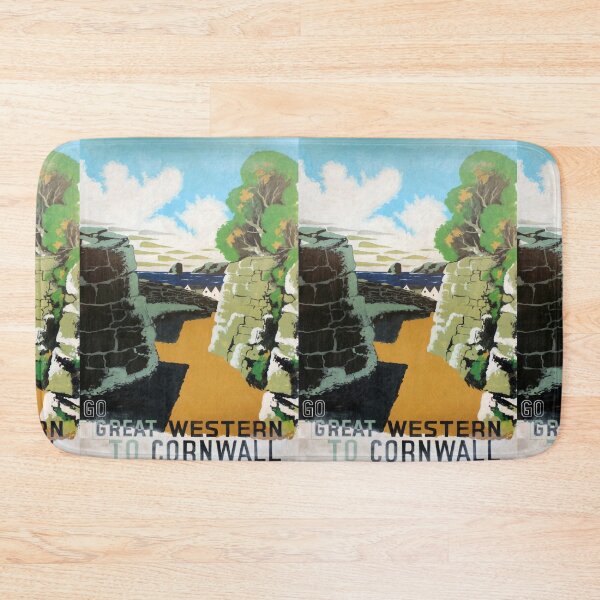 Item preview, Railway Poster Cornwall designed and sold by stickart-marek.