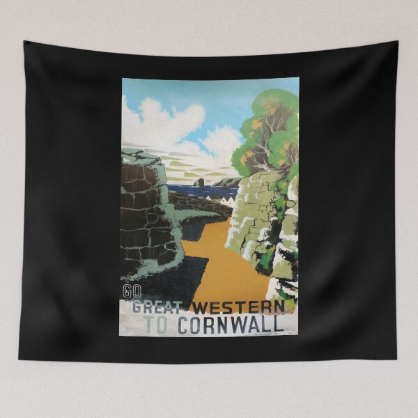 Item preview, Railway Poster Cornwall designed and sold by stickart-marek.