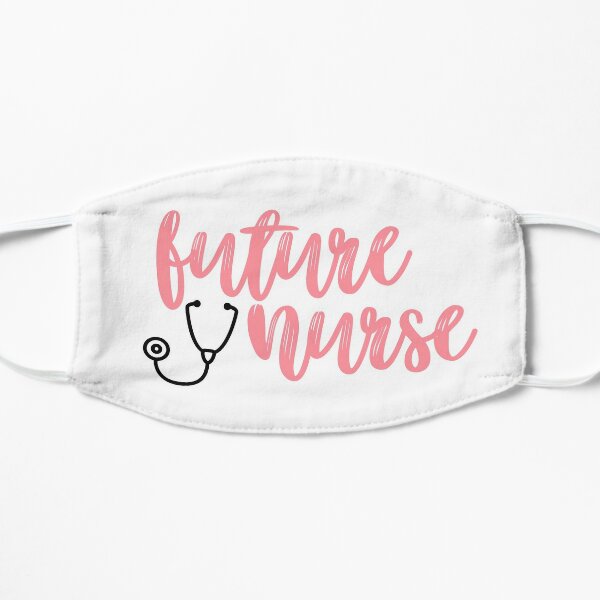 Future Nurse Sticker Flat Mask