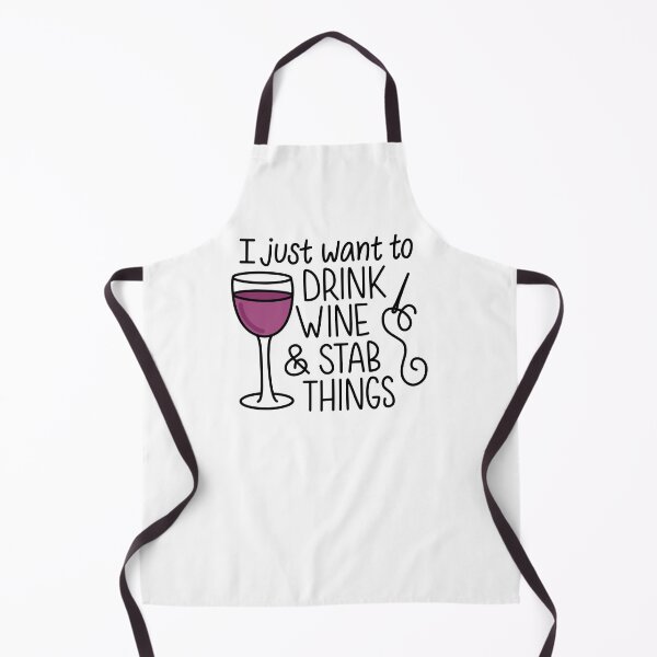 Item preview, I just want to drink wine and stab things. designed and sold by inklaura.