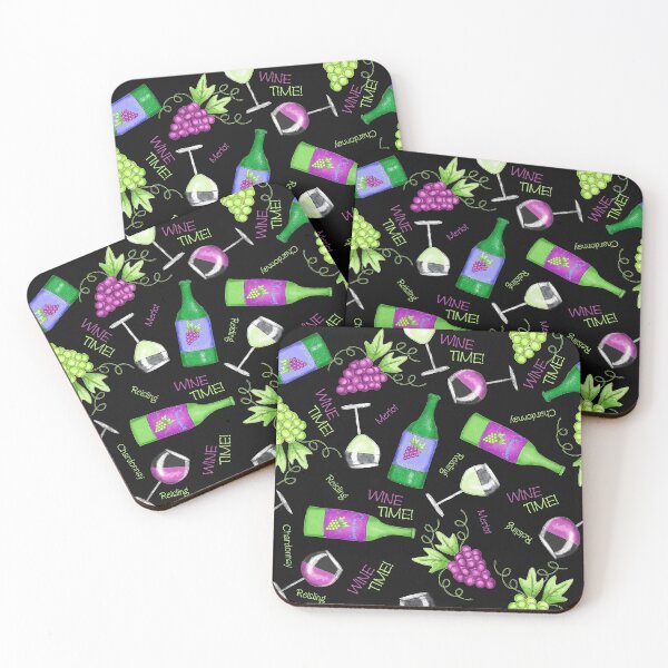 Item preview, Wine Time - Glasses, Bottles & Grapes designed and sold by phyllisdobbs.