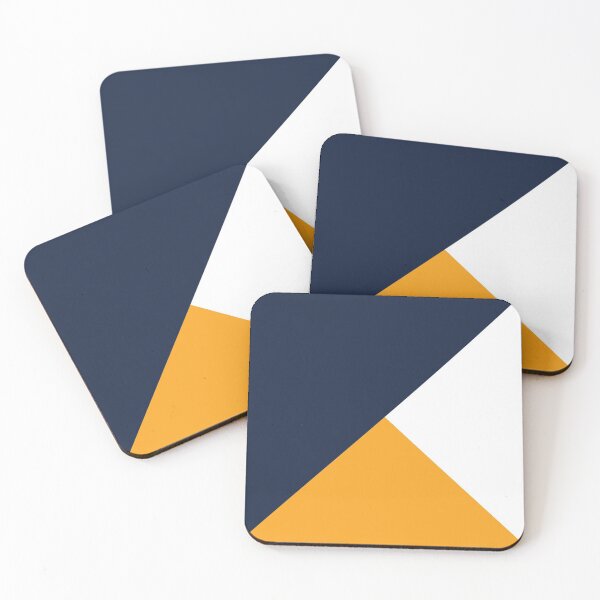 Item preview, Diagonal Geometry 003 - Blue Yellow White designed and sold by AmpersandCuster.